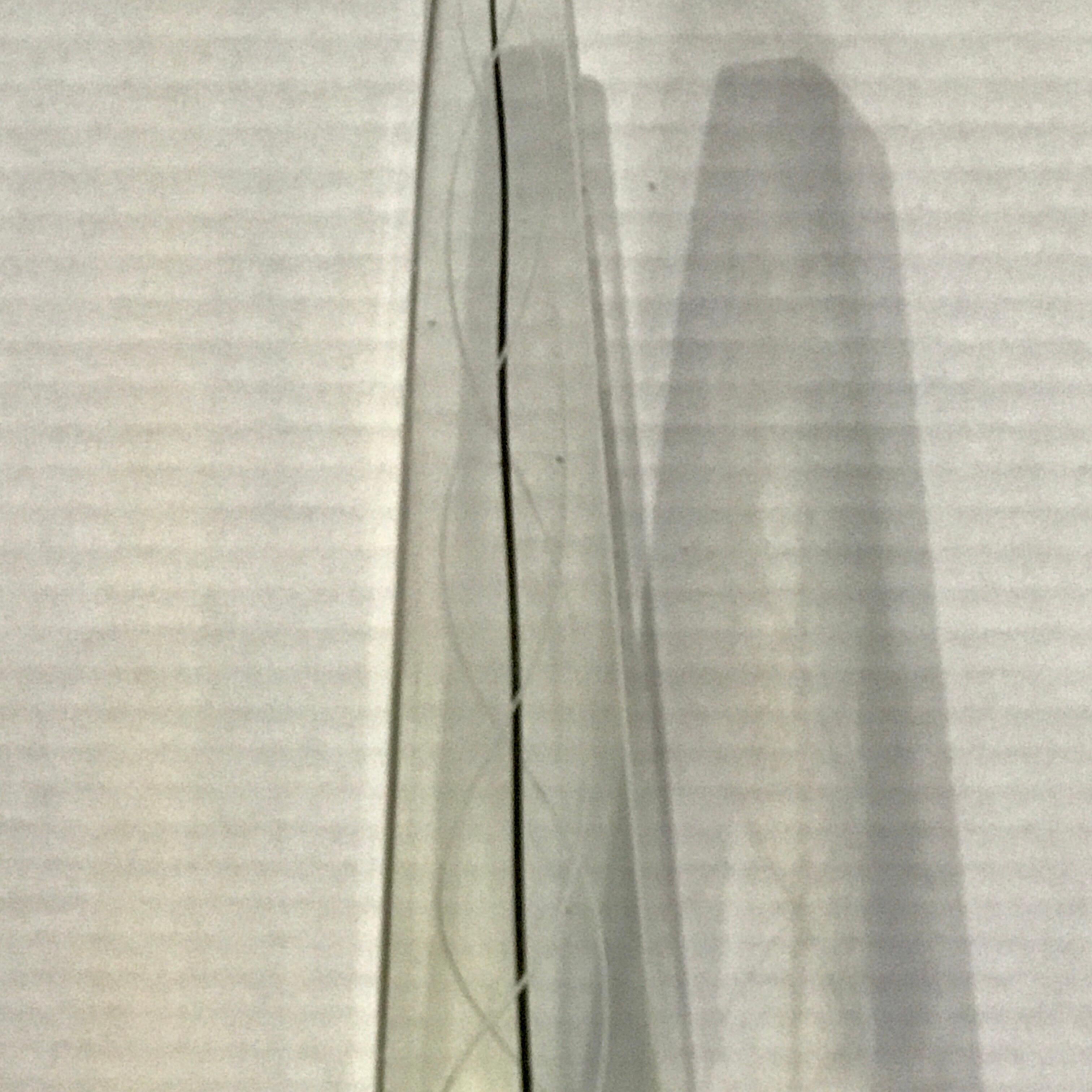 Black and White Murano Glass Obelisk 1
