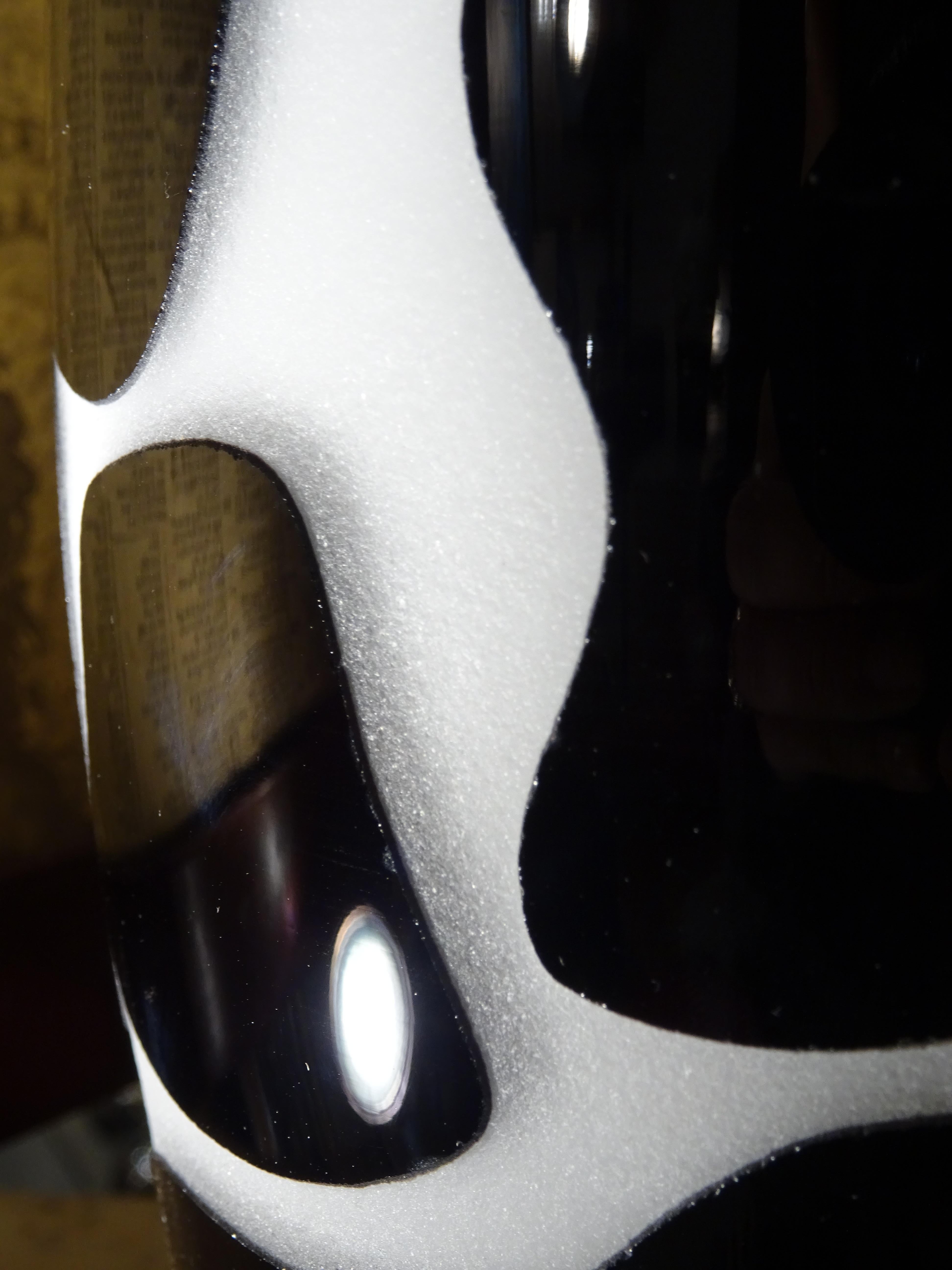 21 th Murano Vase  glass Black and White by Carlo Nason, Cow Model 3