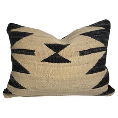Black and White Navajo jigsaw Pillow