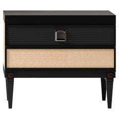 Black and White Nightstand