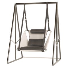 Altalena da esterno in bianco e nero Altalena da esterno in bianco e nero