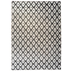 Black and White Pattern Rug