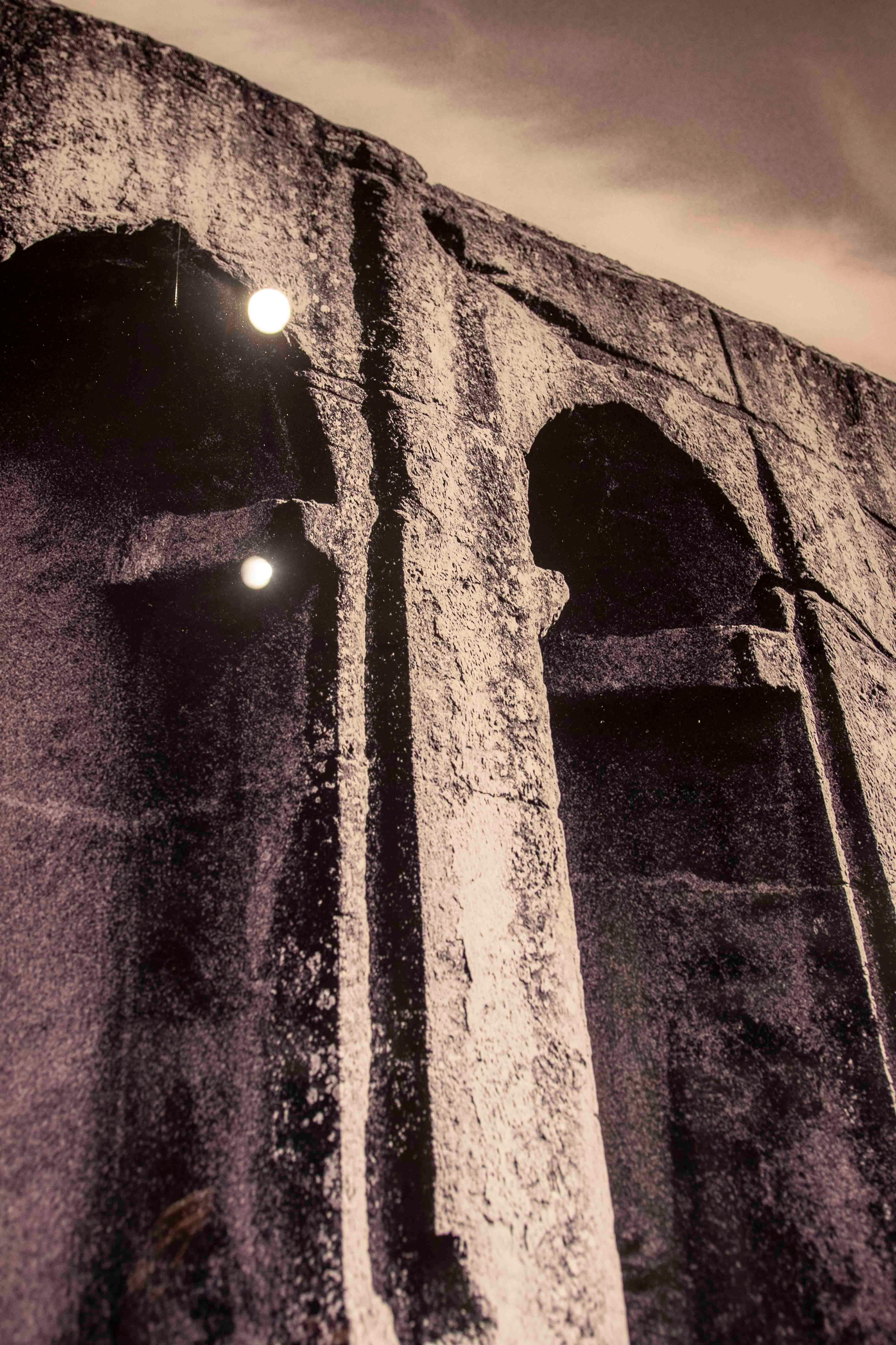 Black and White Photograph of the Rock Churches of Lalibela, Ethiopia For Sale 1