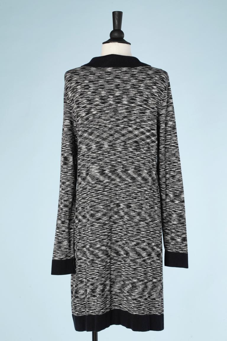 Black and white polo knit dress Missoni  For Sale 1