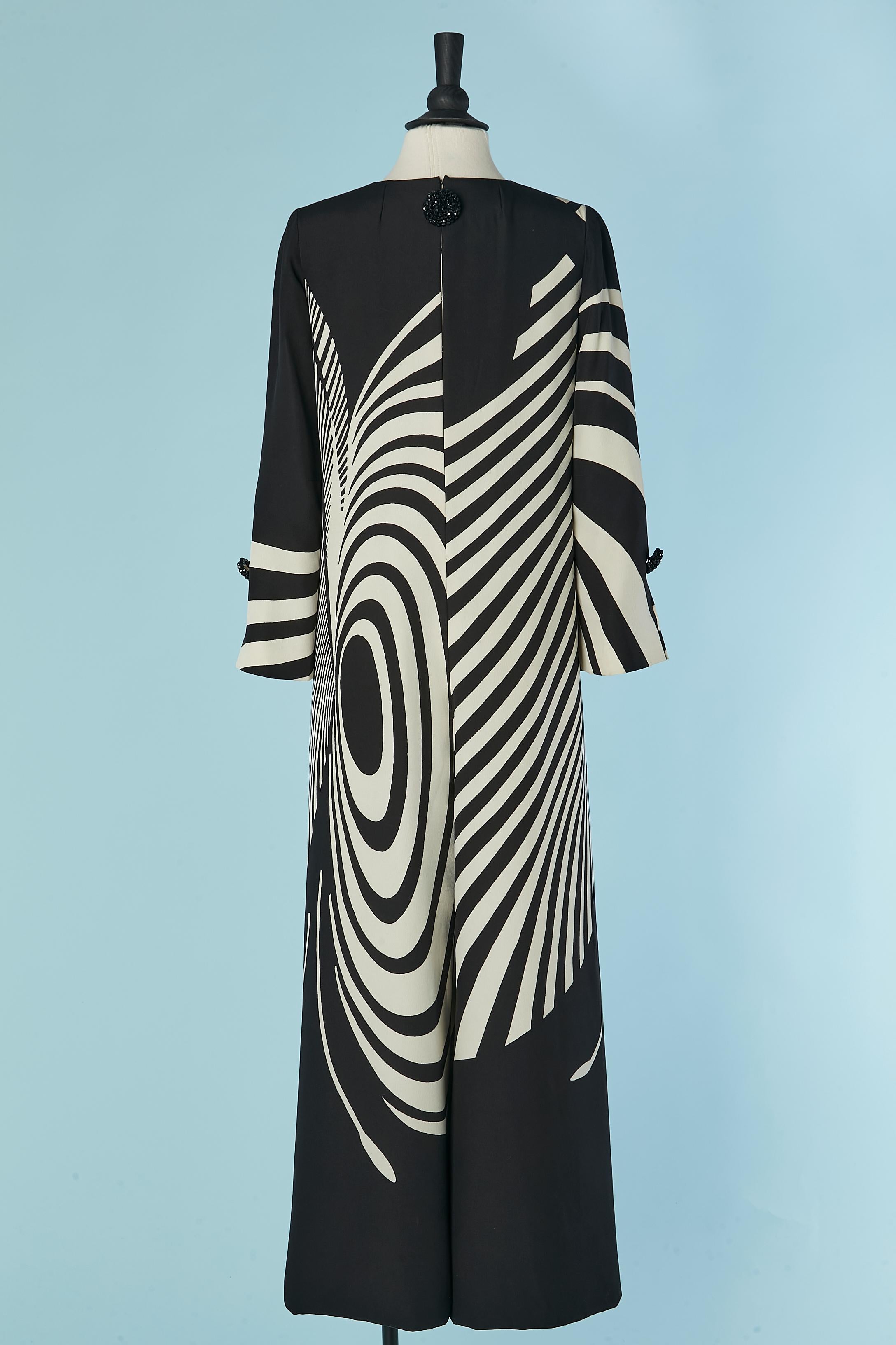 Black and white printed jumpsuit HANAE MORI For Sale 3