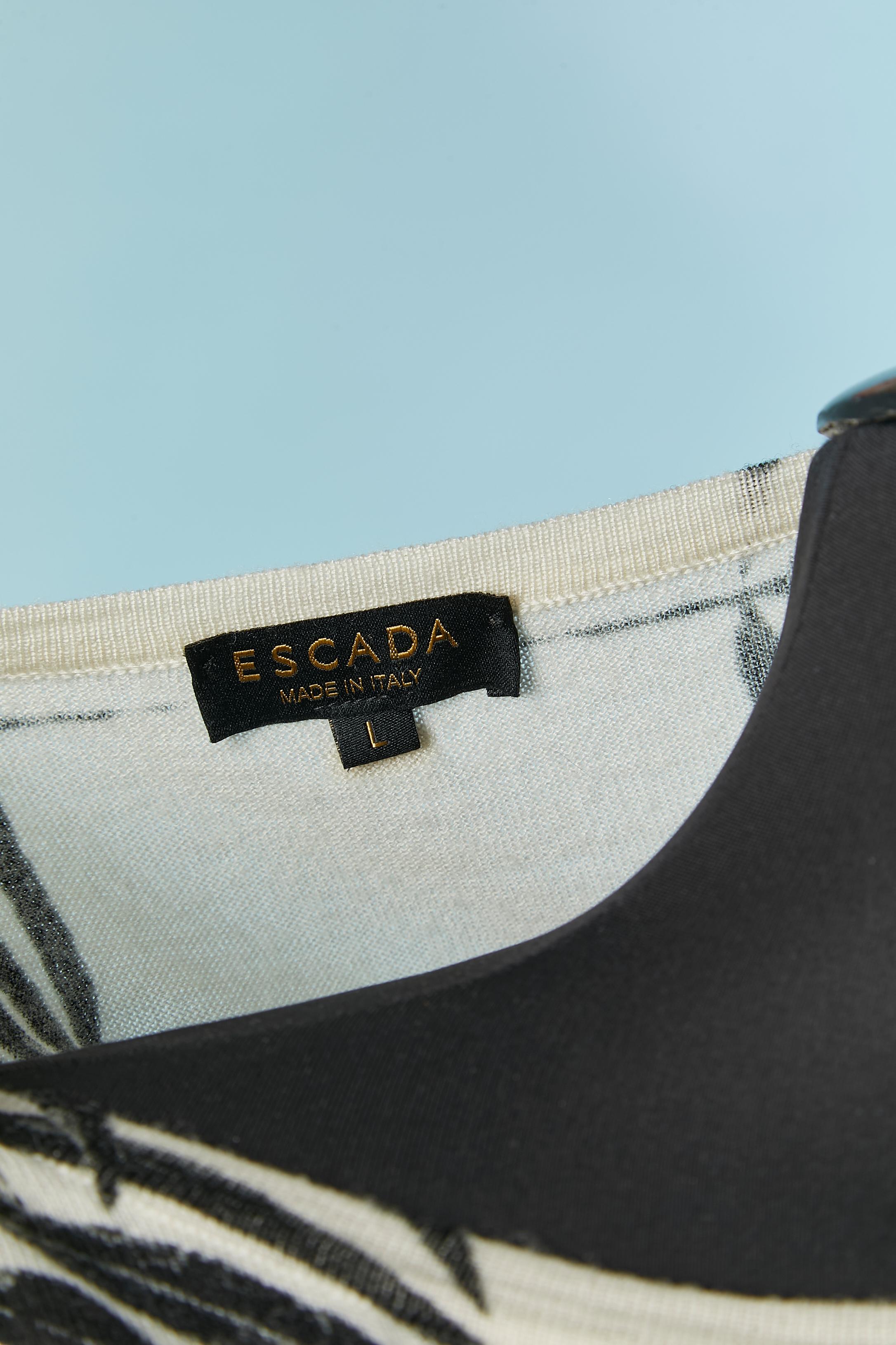 Black and white printed Twin-set ESCADA For Sale 6