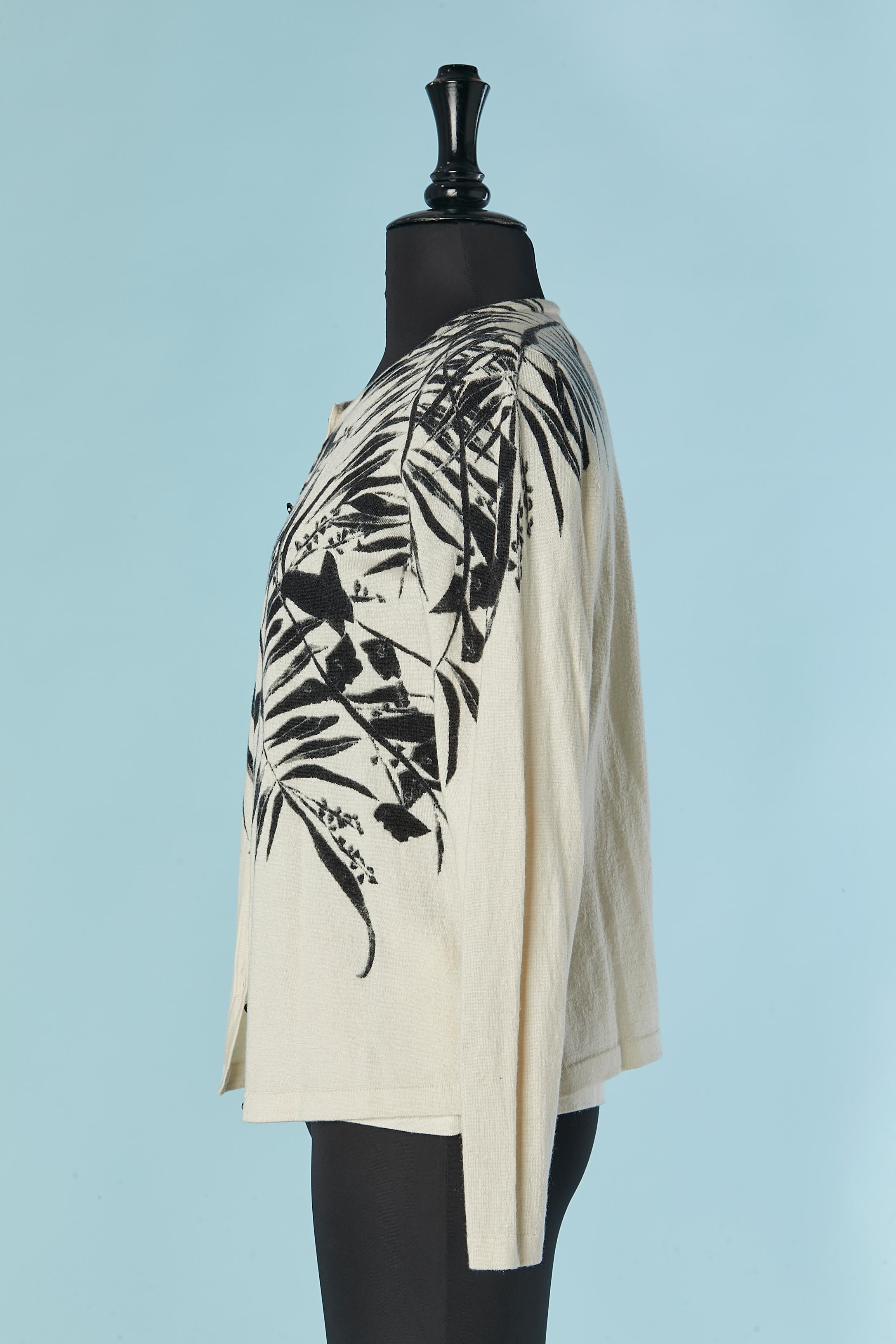 Black and white printed Twin-set ESCADA In Good Condition For Sale In Saint-Ouen-Sur-Seine, FR