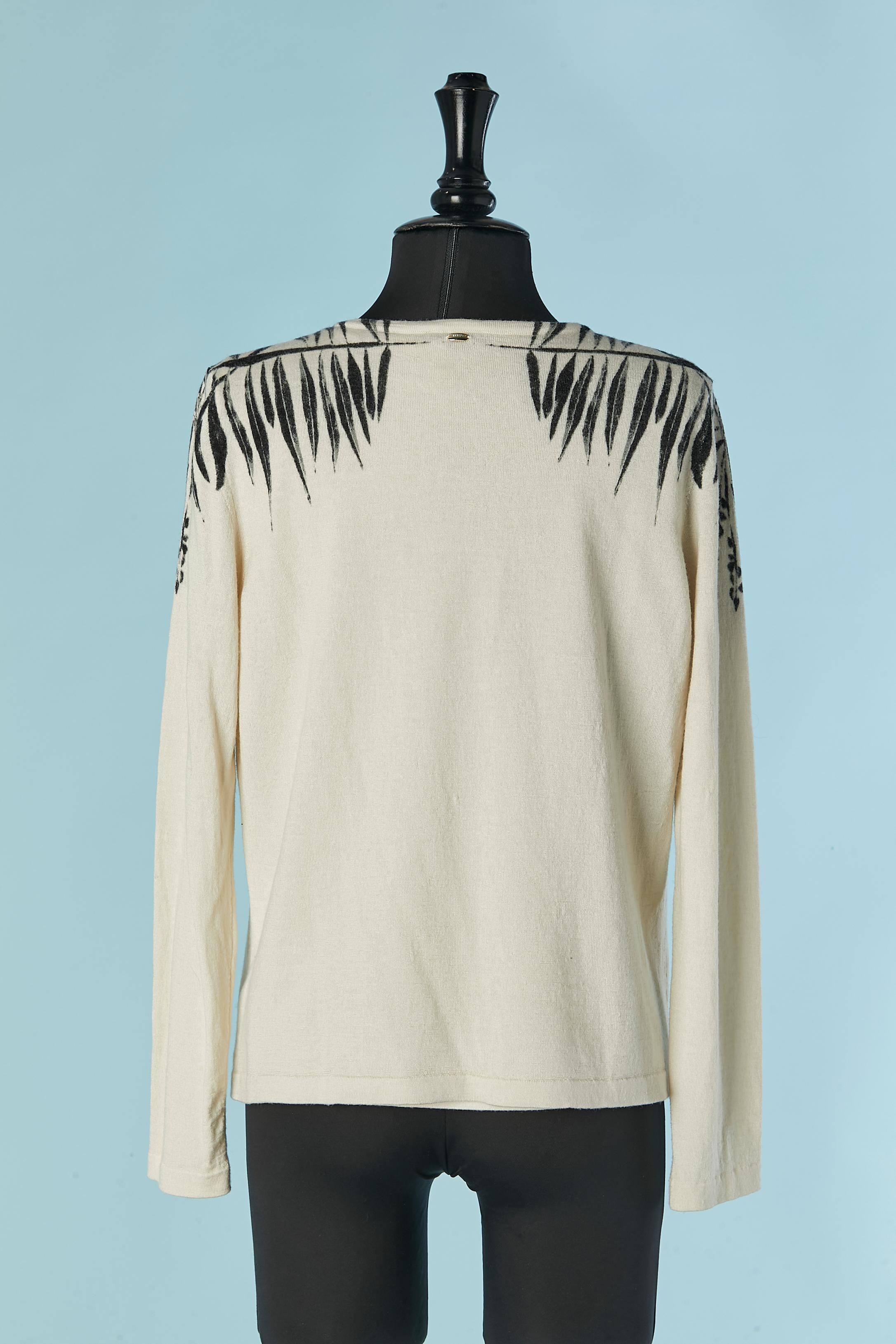 Women's Black and white printed Twin-set ESCADA For Sale