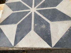 Black and White Reclaimed French Tiles