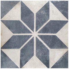 Black and White Reclaimed French Tiles