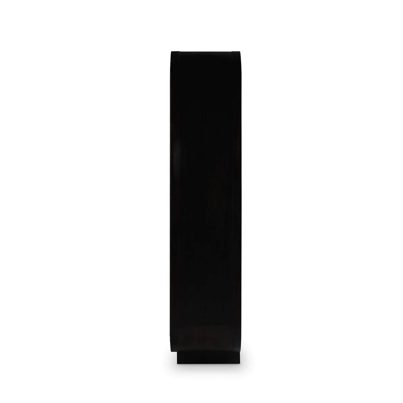 Wood Black and White Scandinavian Modern Open Bookshelf For Sale