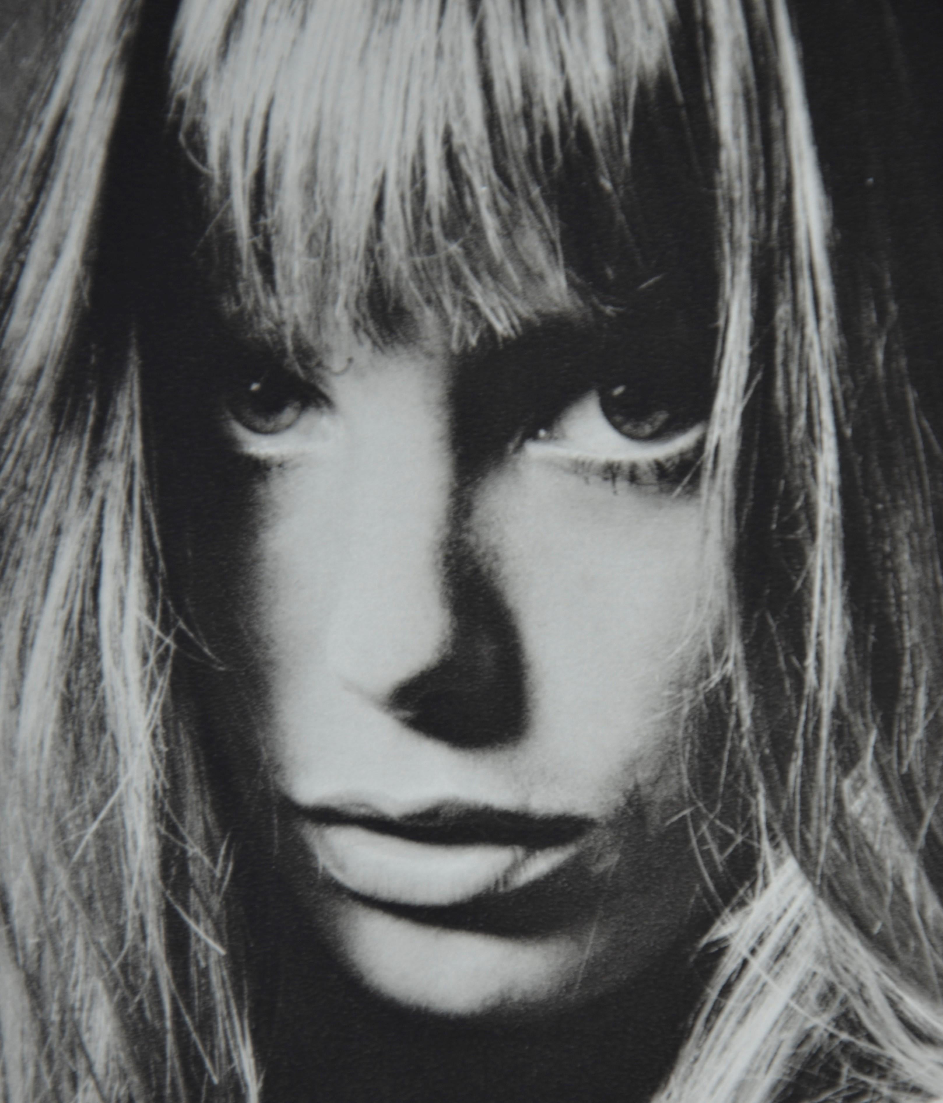 Black and White Sheet Fed Gravure Photo by Jeanloup Sieff of Jane Birkin, 1968 For Sale 3