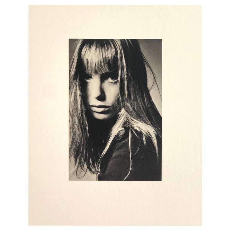 Black and White Sheet Fed Gravure Photo by Jeanloup Sieff of Jane Birkin, 1968 For Sale