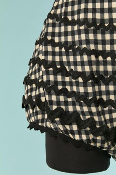 Black and white short with Vichy pattern JEAN -PAUL GAULTIER Soleil