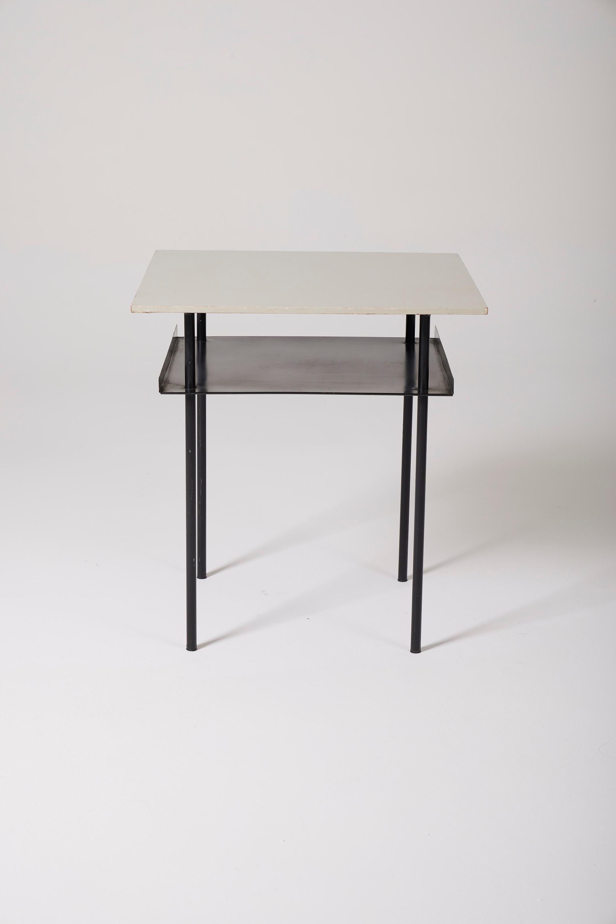 20th Century  Black and white side table by Wim Rietveld For Sale