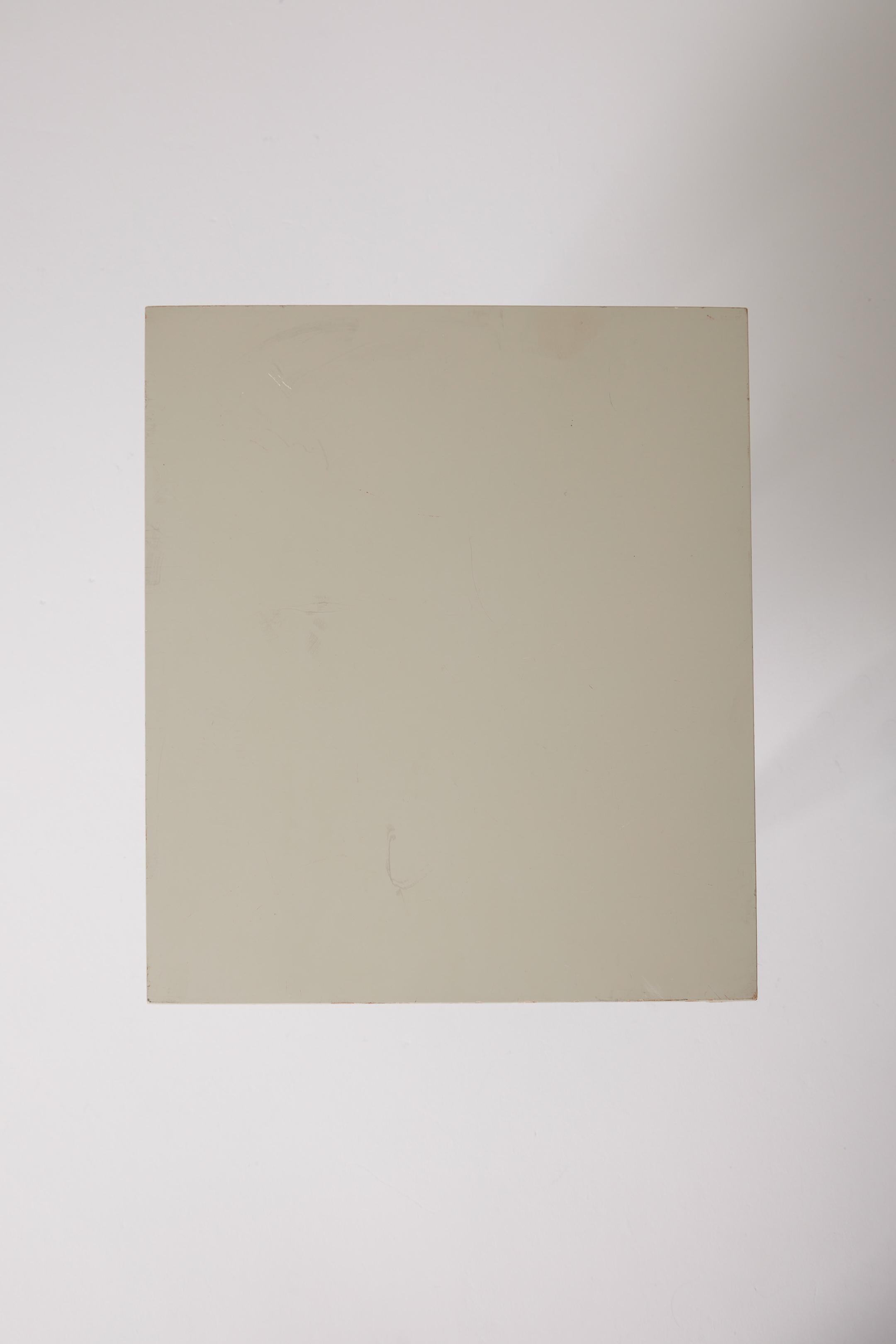 Metal Black and white side table by Wim Rietveld