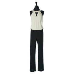 Black and white sleeveless jumpsuit MOSCHINO CHEAP & CHIC