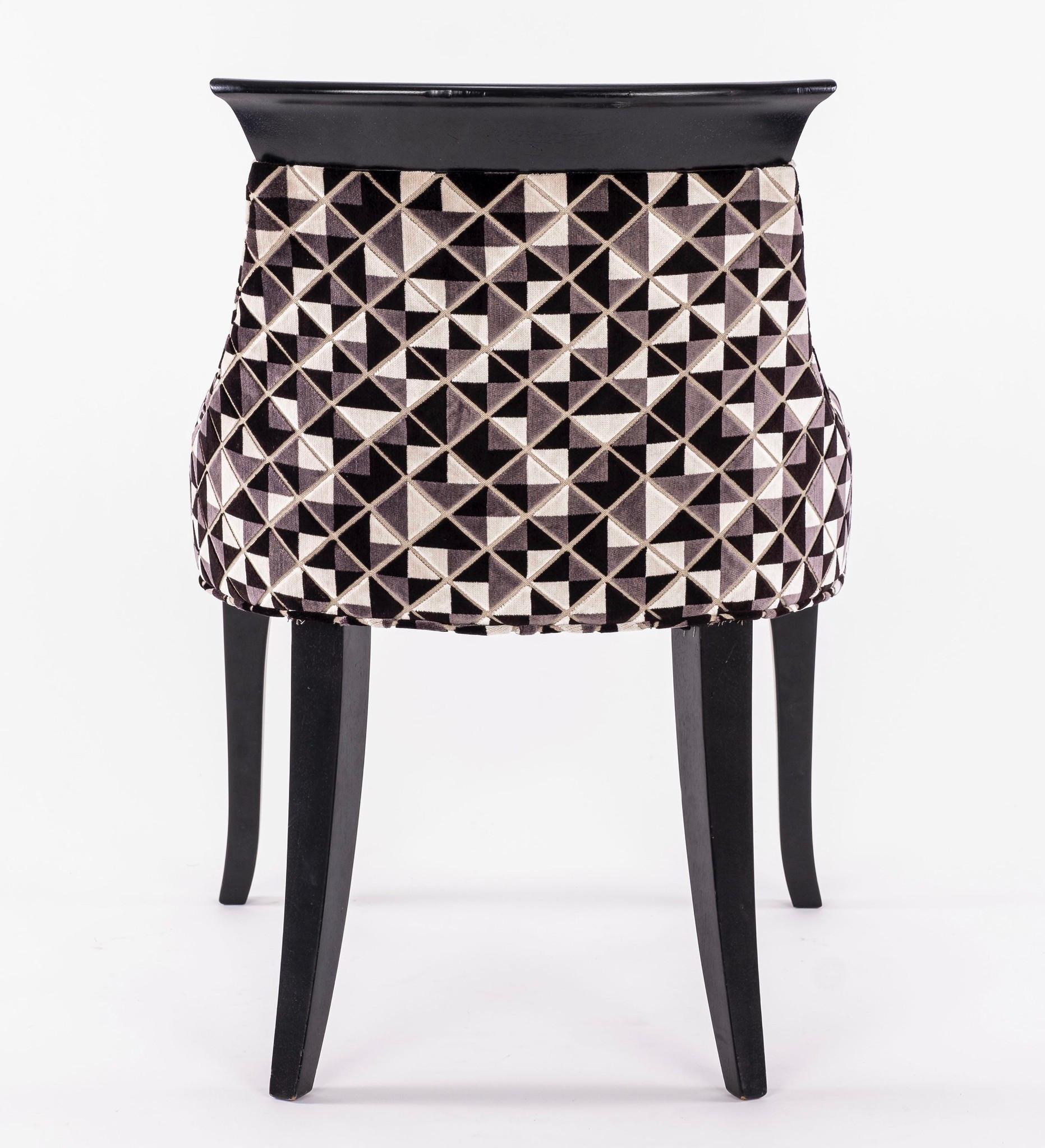 animal print dining chairs