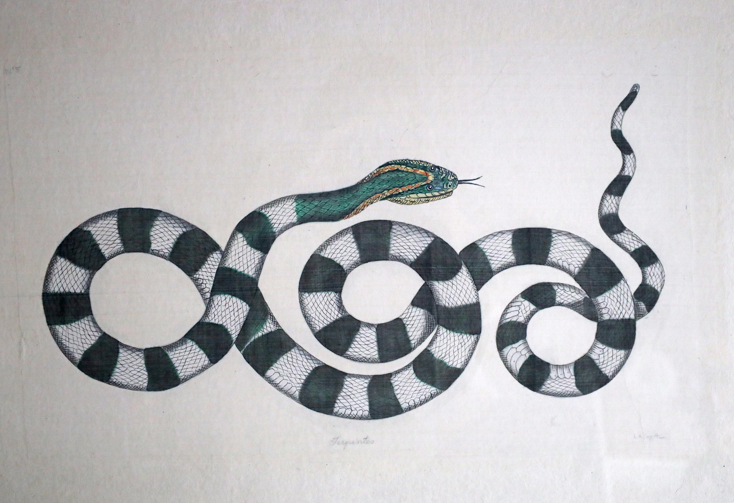La Roche Laffitte est une artiste française contemporaine, née en 1943 spécialisée dans la peinture principalement d'animaux, d'oiseaux et de fleurs. 
Son médium préféré est l'aquarelle sur papier fait main encadré de feuilles d'or. 
Signé par