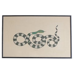 Black and White Snake Watercolour by L.R. Laffitte