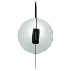 Vintage Black and White ‘Spilla’ Ceiling Lamp by Luciano Pagani for Arteluce, 1980s