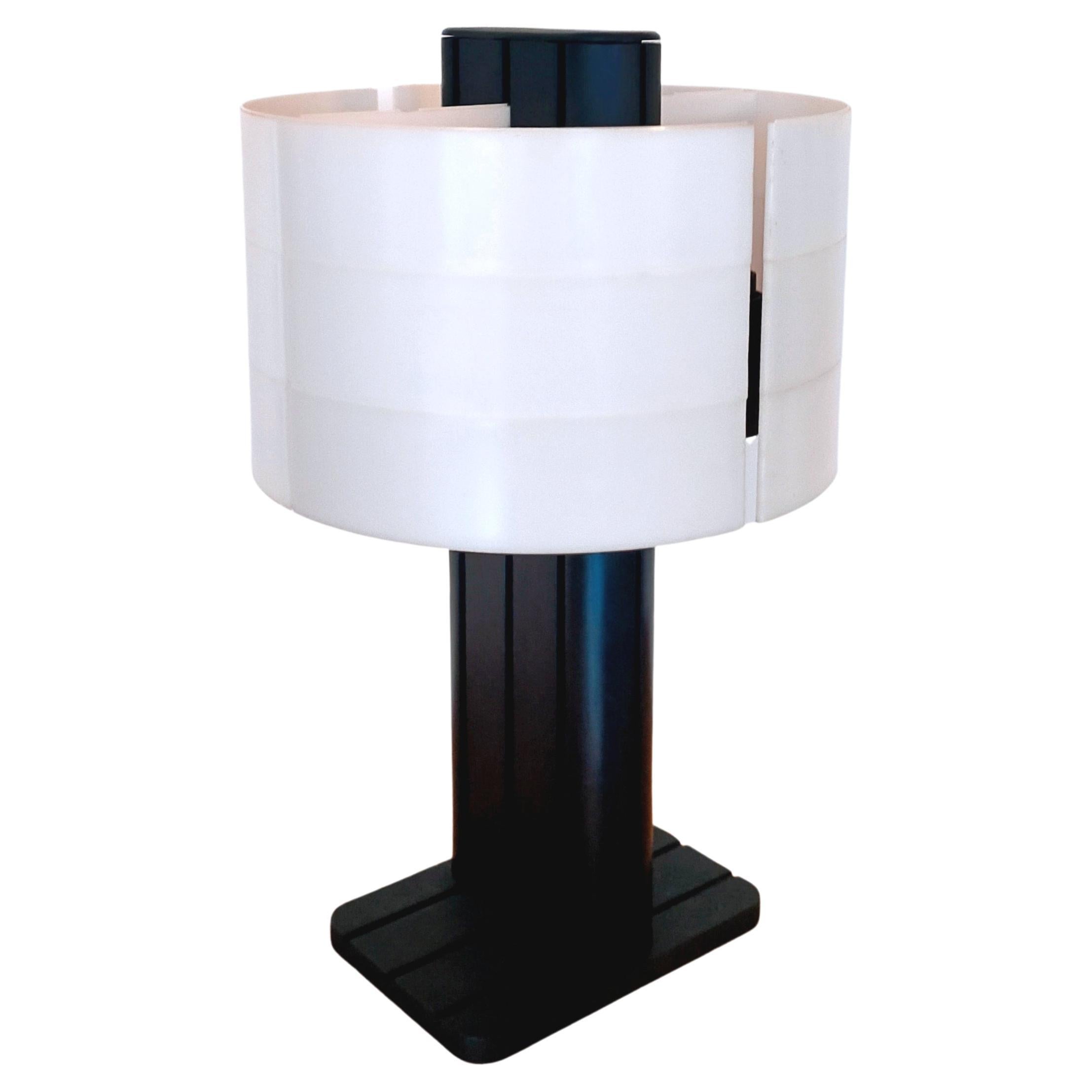 Black and White Strigam Lamp by Jean-Pierre Vitrac For Sale