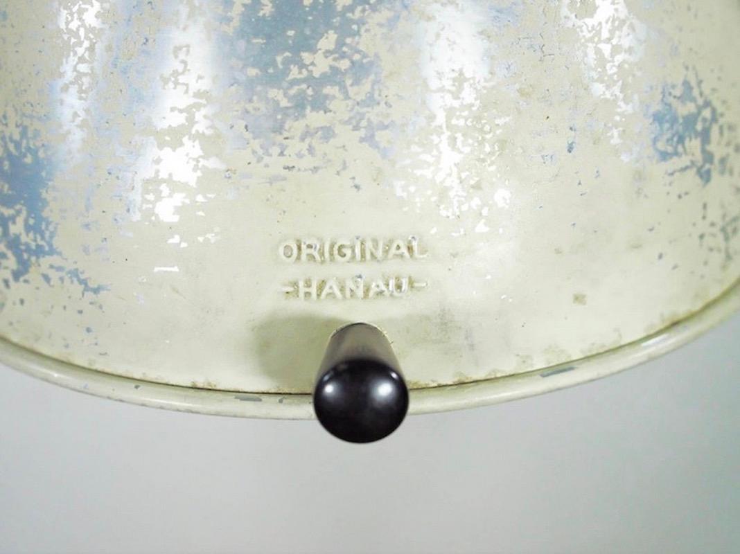 German Black and White Table Lamp Made from 1940s Sunlamp For Sale