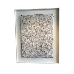 Black and White Three Dimensional Wall Sculpture, Spain, Contemporary