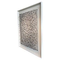 Black and White Three Dimensional Wall Sculpture, Spain, Contemporary