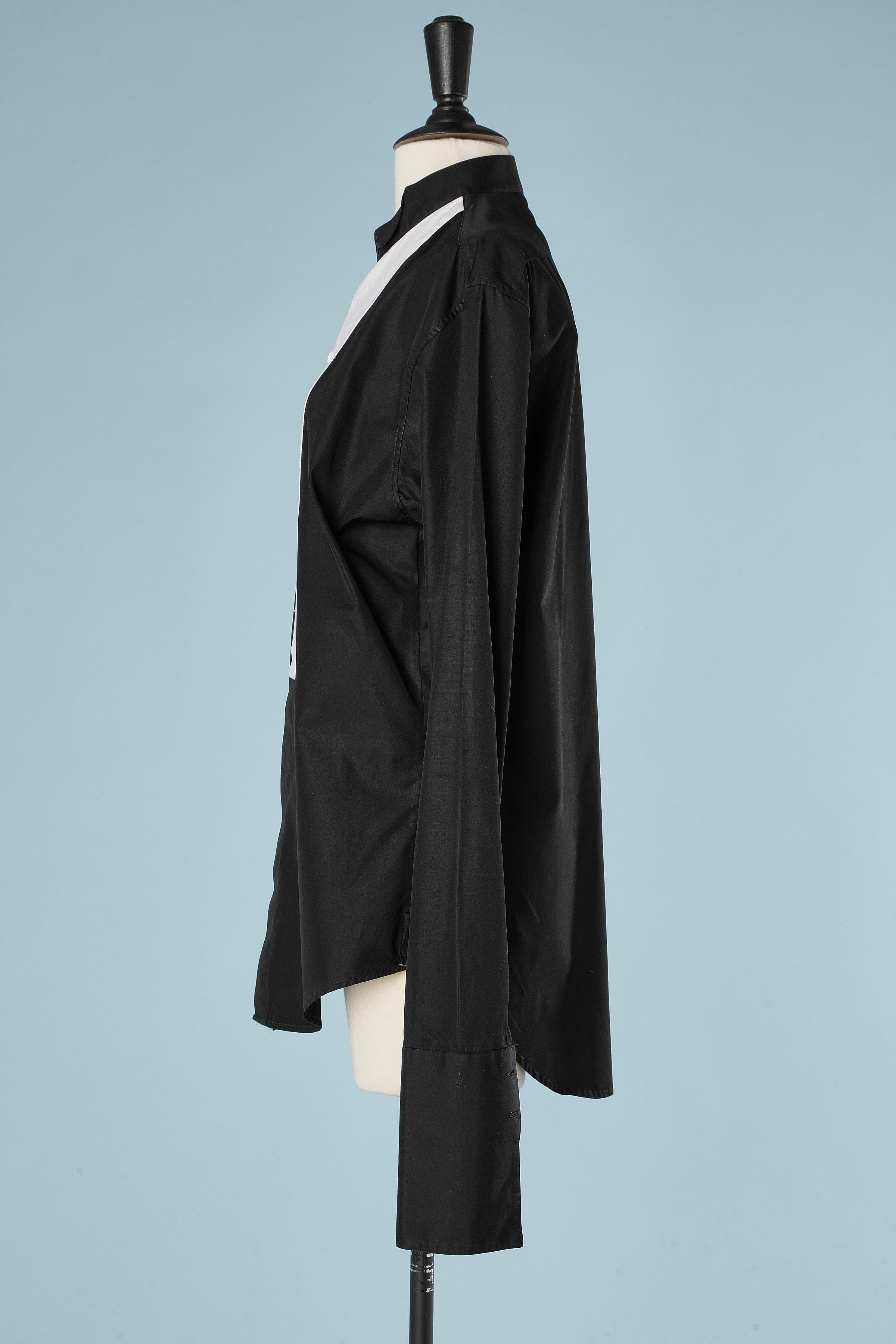 Women's Black and white Tuxedo shirt Dior  For Sale