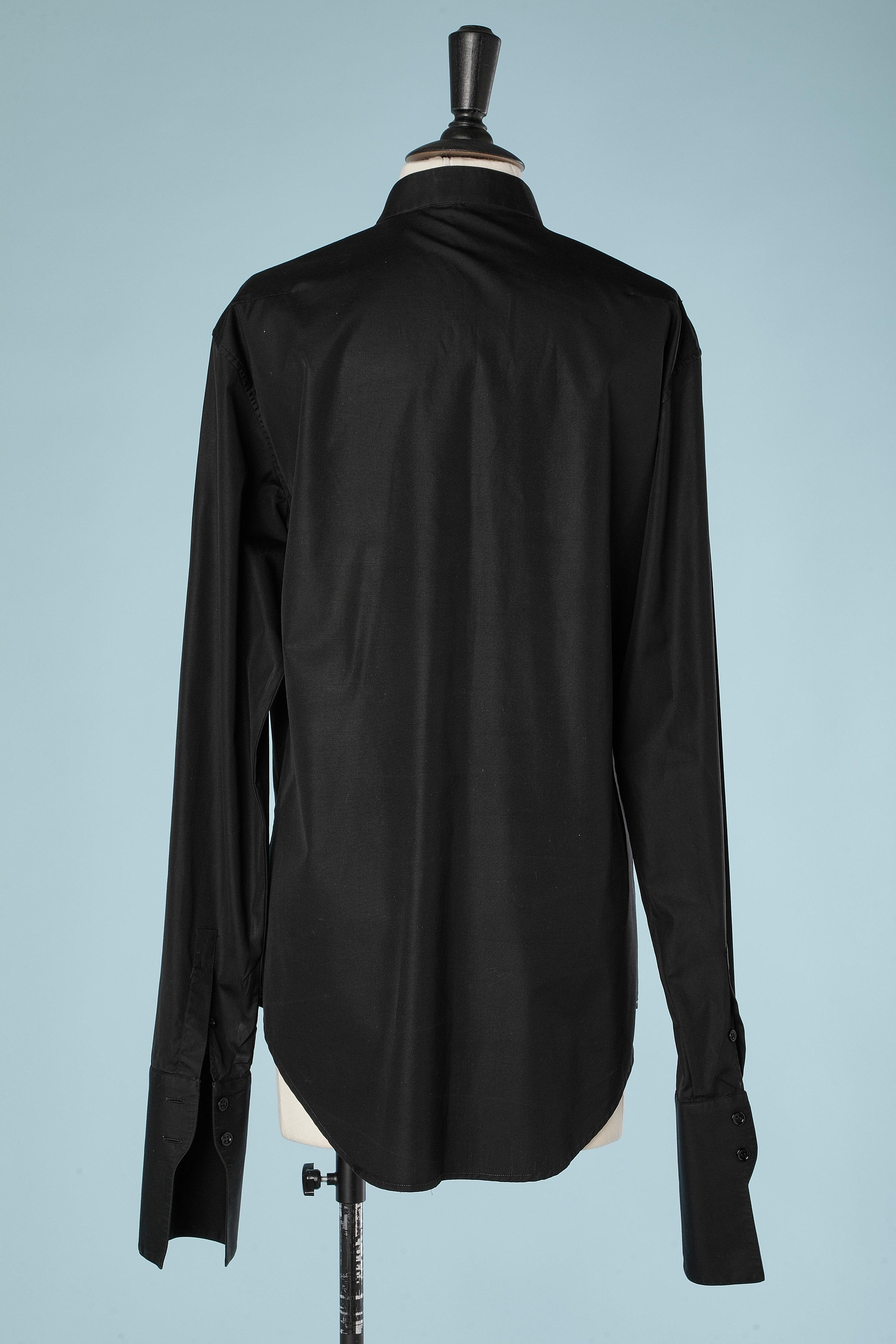 Schwarz-weißes Smokinghemd Dior  im Angebot 1