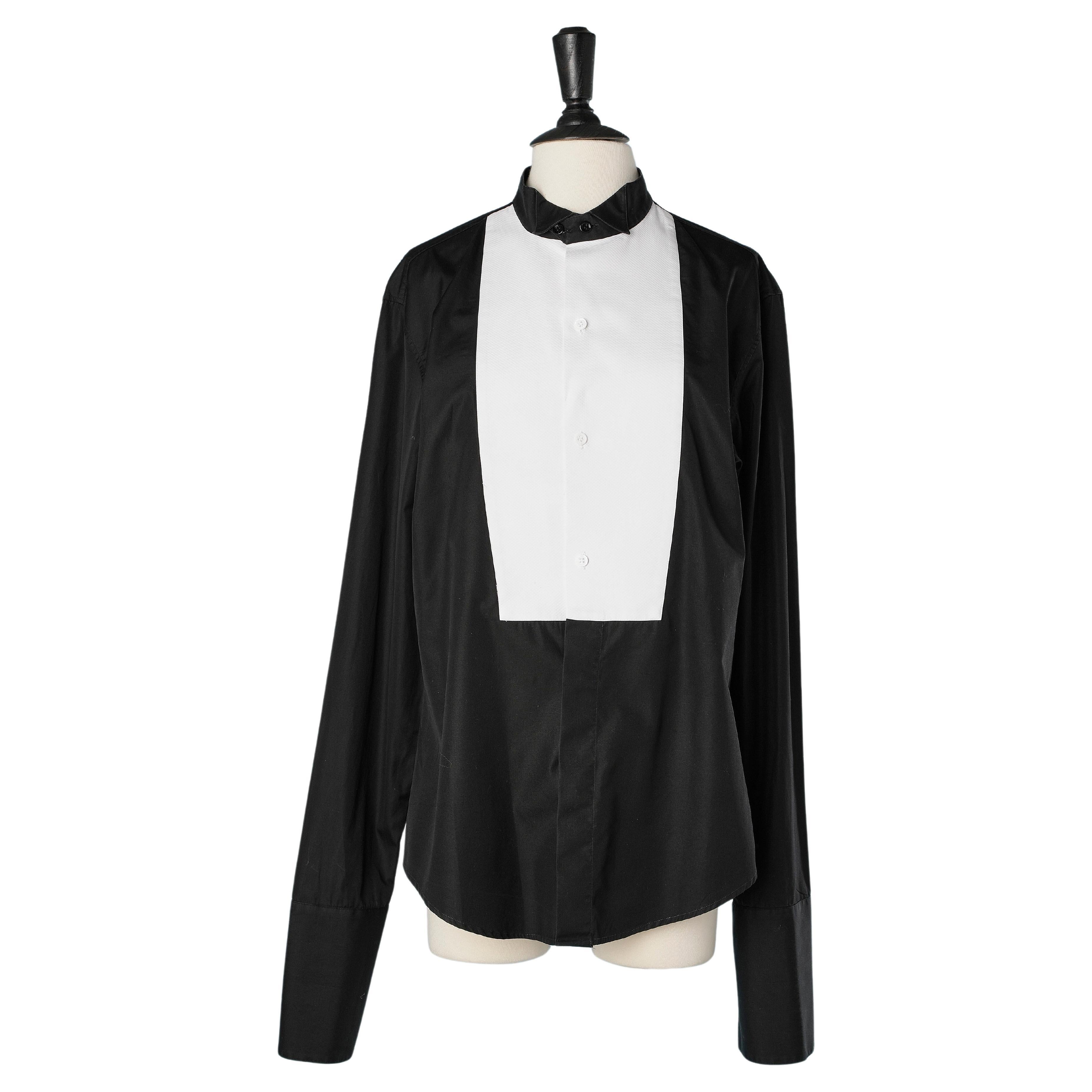 Black and white Tuxedo shirt Dior  For Sale