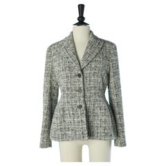 Black and white Tweed Bar jacket CHRISTIAN DIOR by Maria Grazia Chiuri