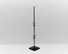 Black and White Valet Stand - Mid-Century Modern, 1970s