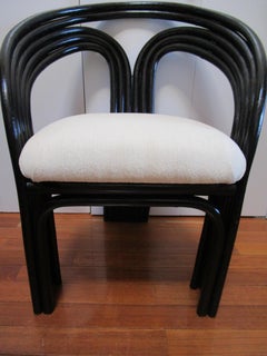 Black and White Vintage Mid-Century Bentwood Lounge Chair Reimagined