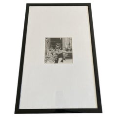 Lámina vintage en blanco y negro de Audrey Hepburn en «Desayuno con diamantes»