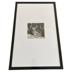Black and White Vintage Print of Brigitte Bardot in Black Frame