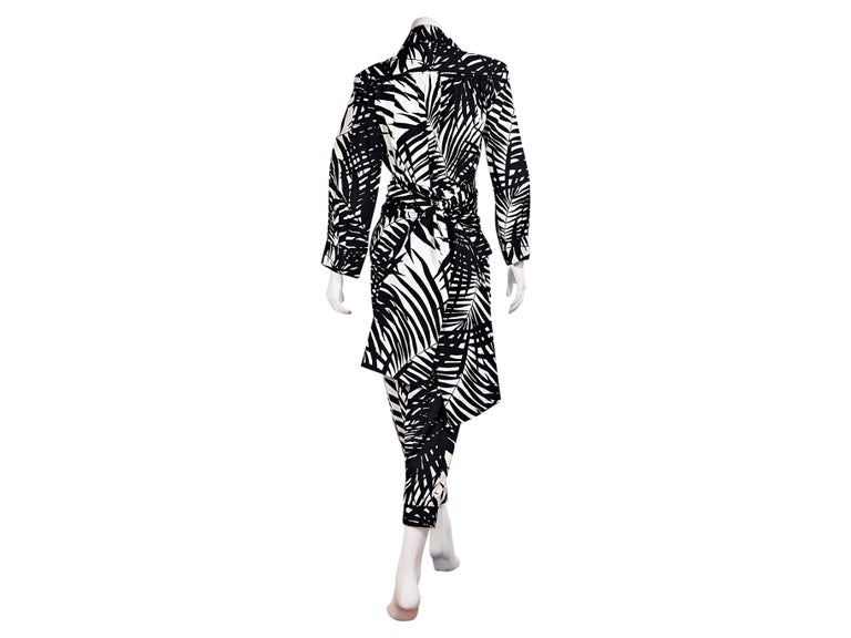 Black And White Vintage Saint Laurent Rive Gauche Printed Suit Set For ...