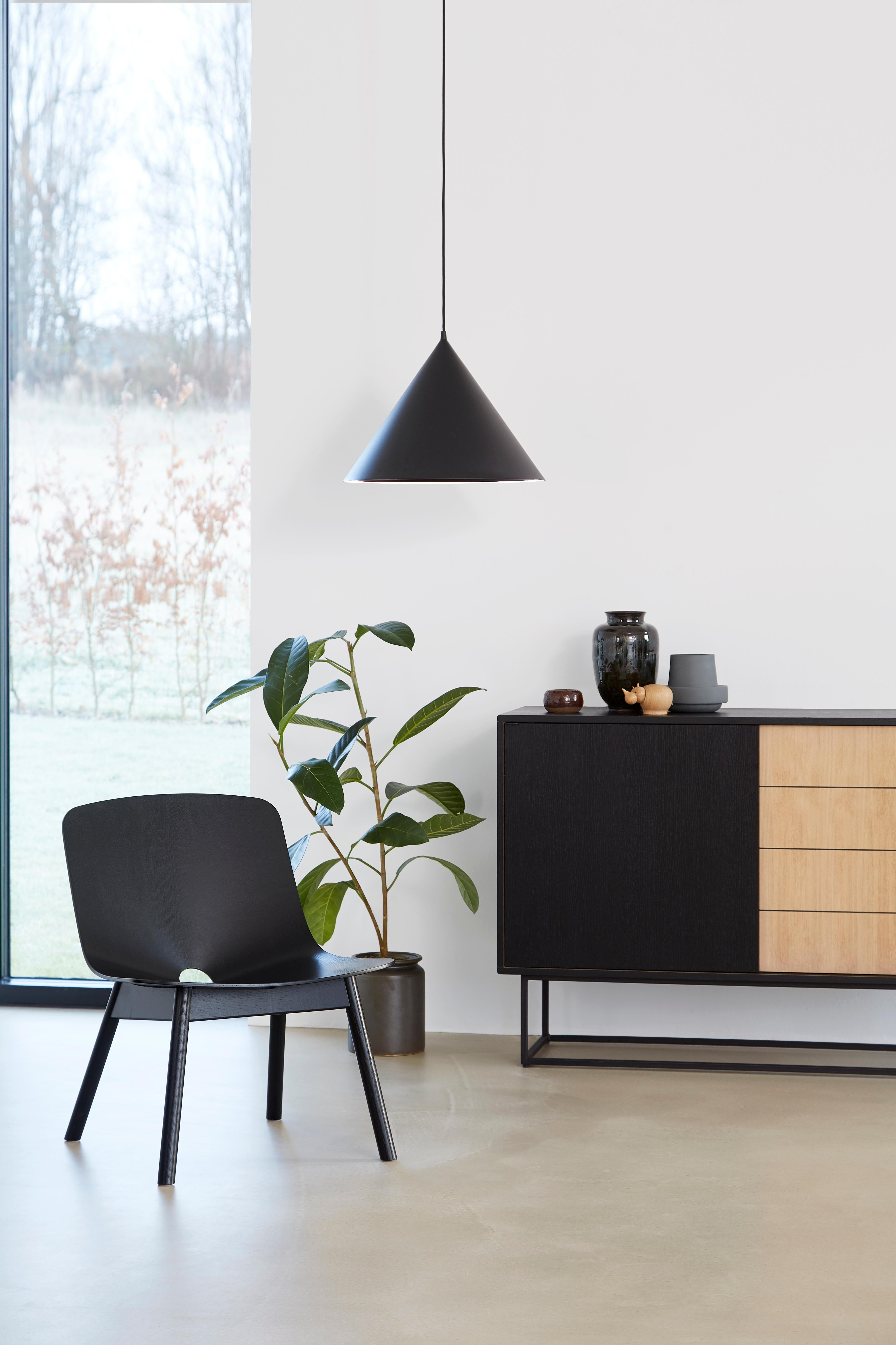 Black and White Virka High Sideboard by Ropke Design and Moaak For Sale 3
