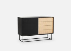 Black and White Virka High Sideboard by Ropke Design and Moaak