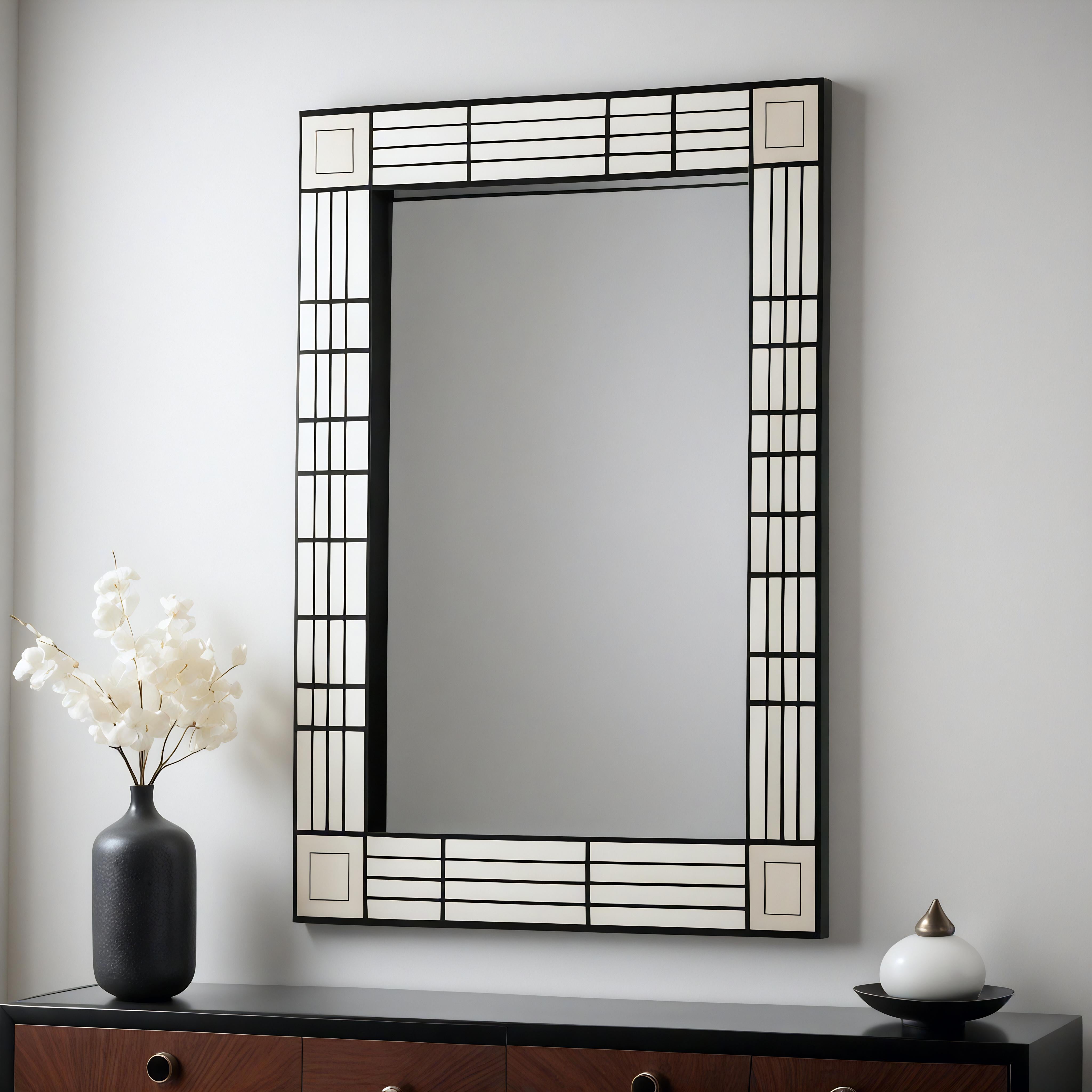 Eleva il tuo A Space con un'Eleganza senza tempo

Trasforma i tuoi interni con la bellezza accattivante del nostro specchio da parete di ispirazione De Stijl, una squisita fusione di artigianato tradizionale e raffinatezza moderna. Progettato per