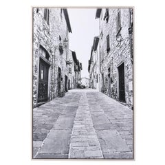Black and White Walled Street in Barberino Italia