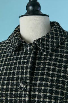 Black and white wool skirt suit with check pattern VERSACE JEANS COUTURE