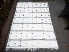 Tapis tissé noir et blanc, Tangier