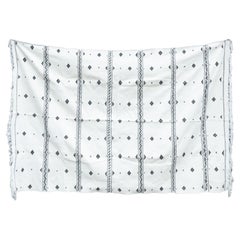 Black and White Woven Rug, Tangier