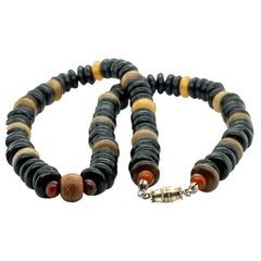 Black and Yellow Bead Necklace