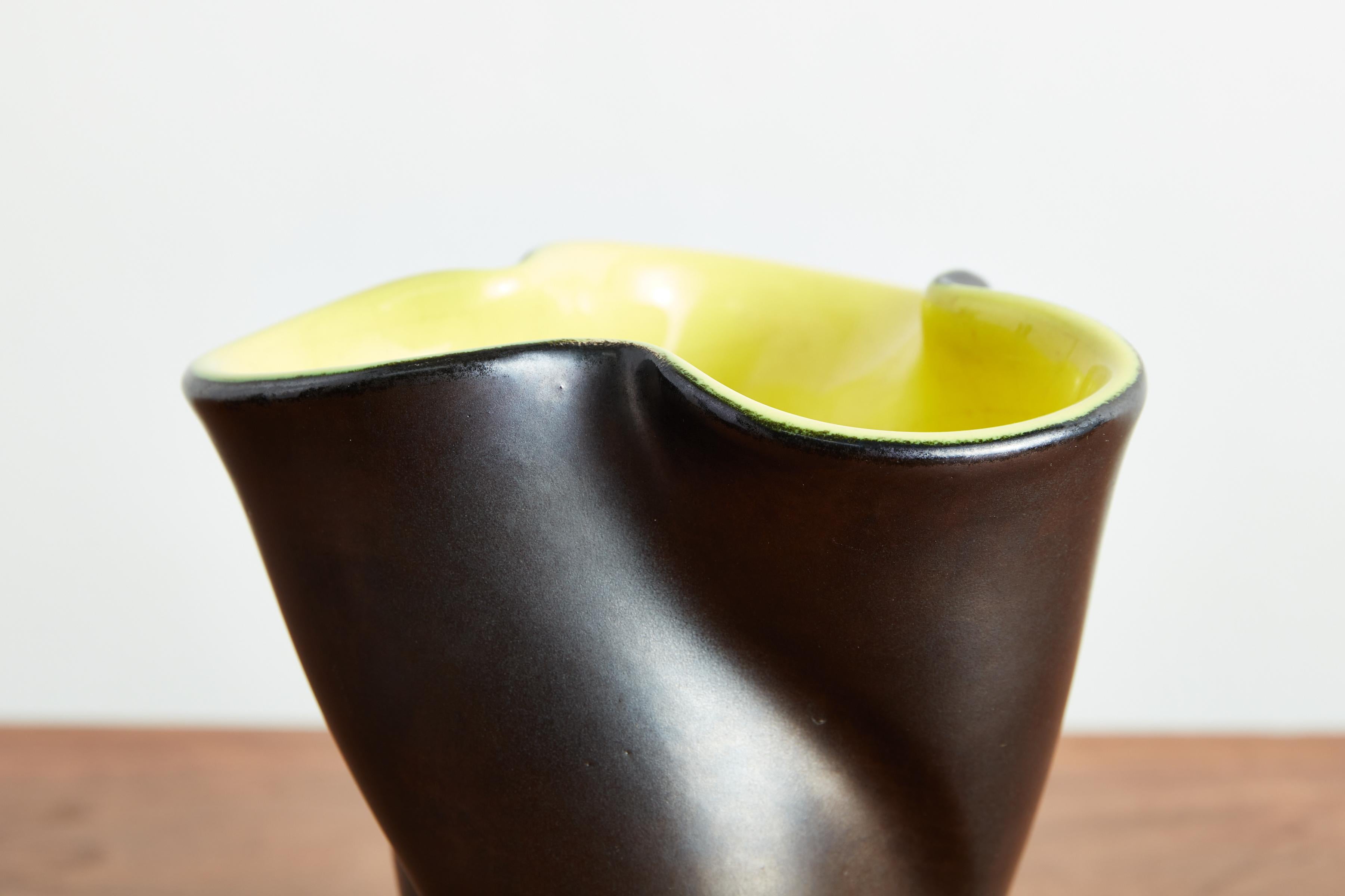 Black and  Yellow Ceramic - 3 pc set For Sale 1
