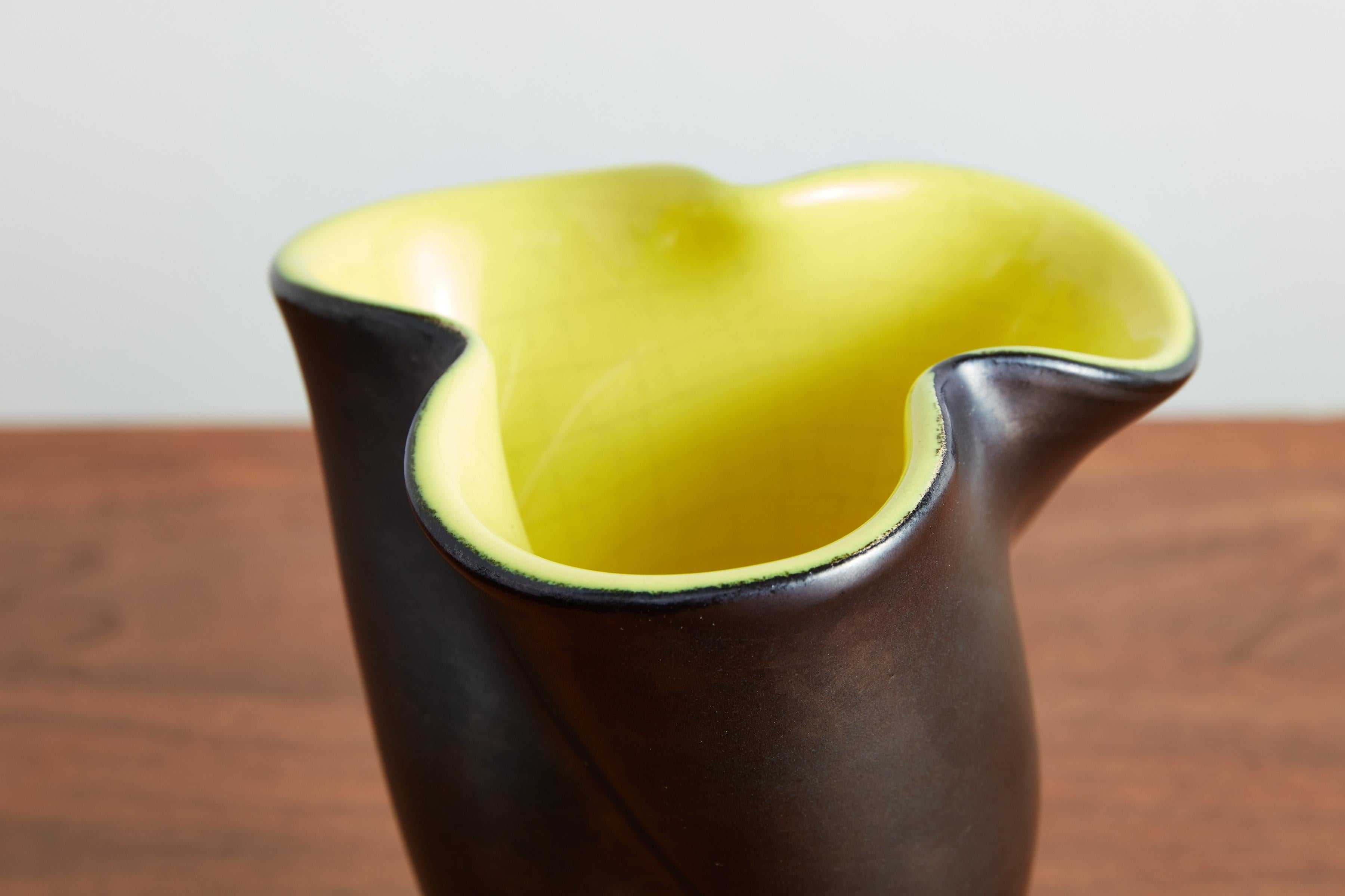 Black and  Yellow Ceramic - 3 pc set For Sale 2