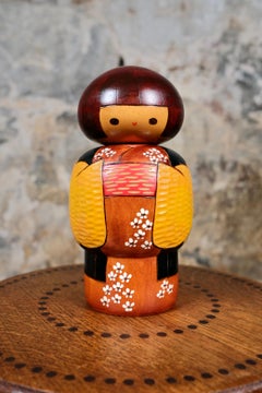 kimono kokeshi de Bitoku, années 1970, Japon