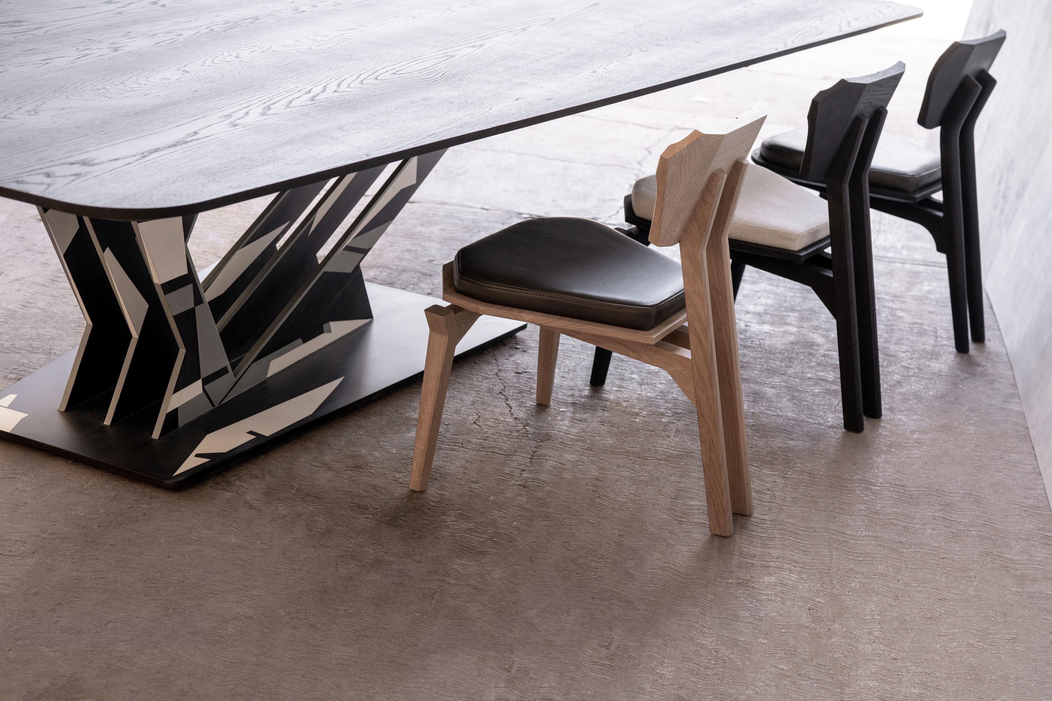 Post-Modern Black Ángulo Chair by Arturo Verástegui For Sale